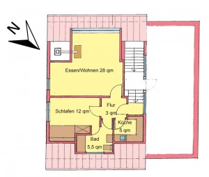 Grundriss der Ferienwohnung